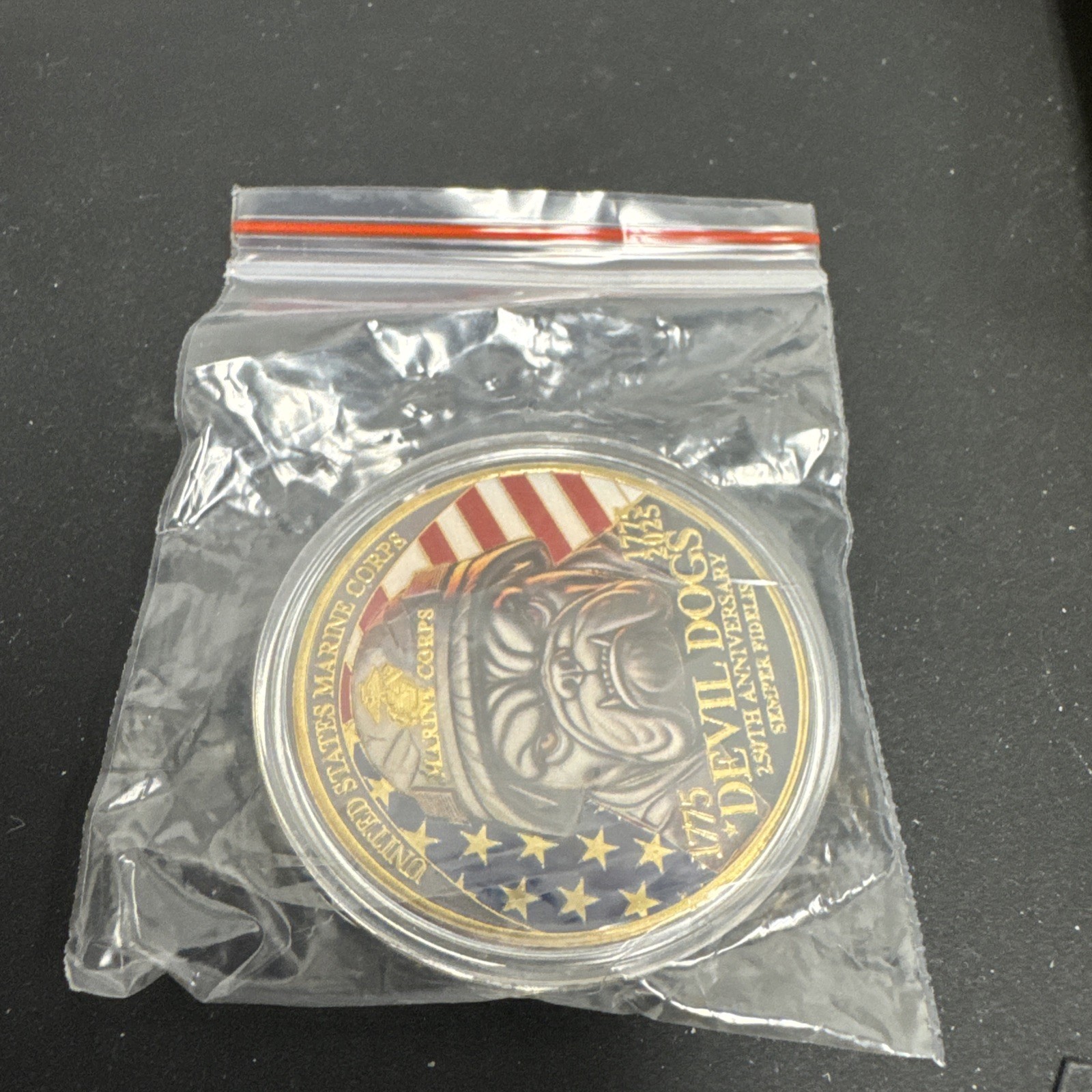 Marine Corps 250th Anniversary Challenge Coin – USMC Military Commemorative…