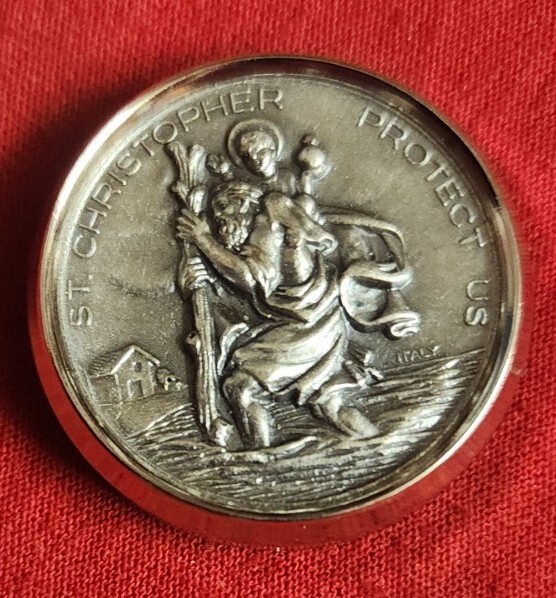 St Christopher Magnetic Medal From ITALY