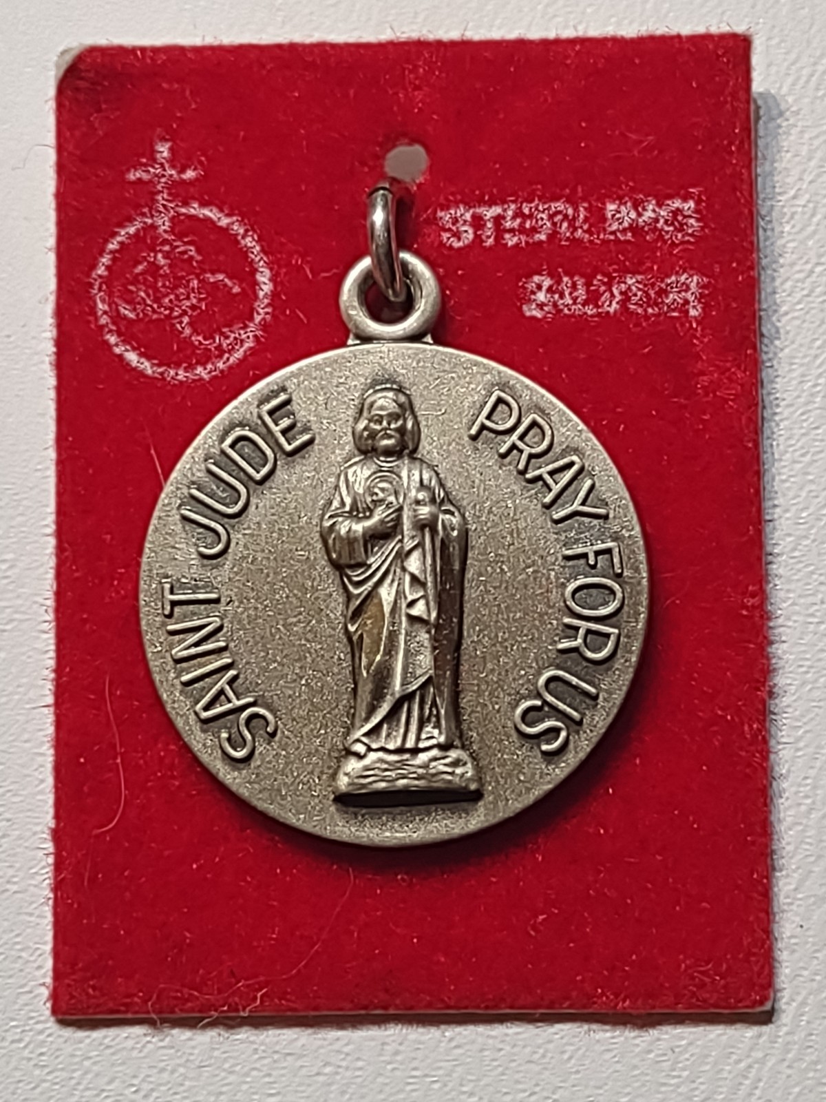 Vintage Sterling Silver St. Jude Medal