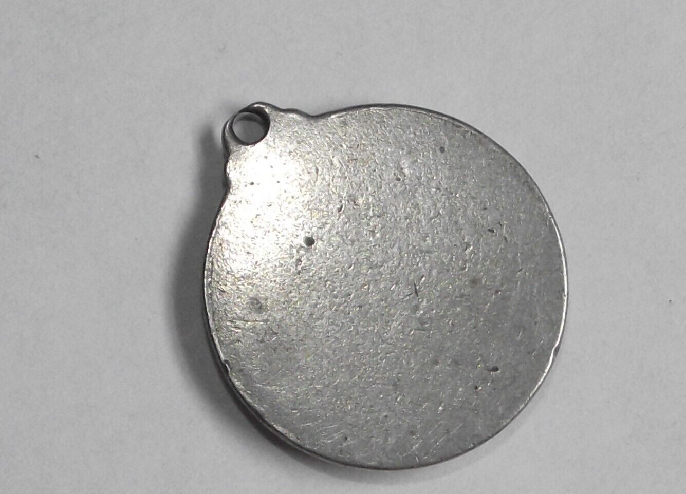 Vtg St Christopher patron of safety travel protection pendant medal worn bail
