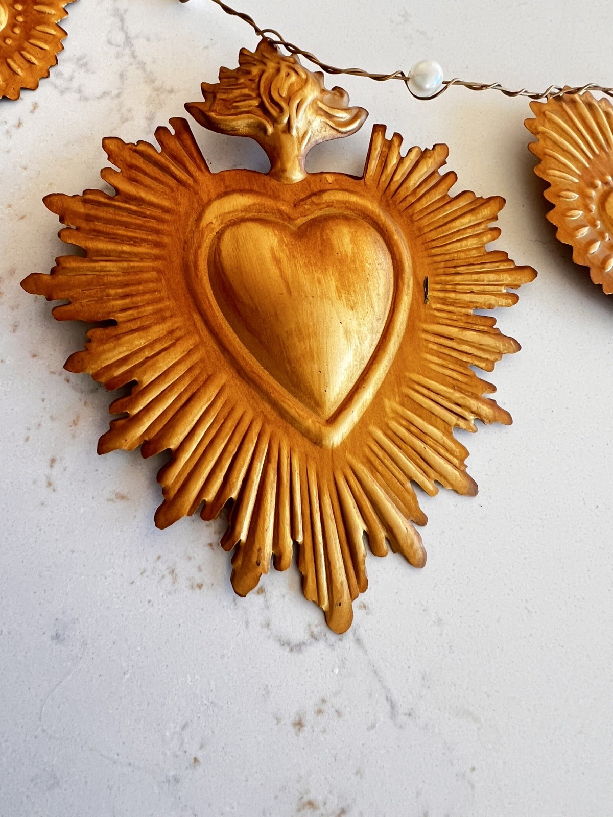 Sacred Heart Vintage Inspired Garland