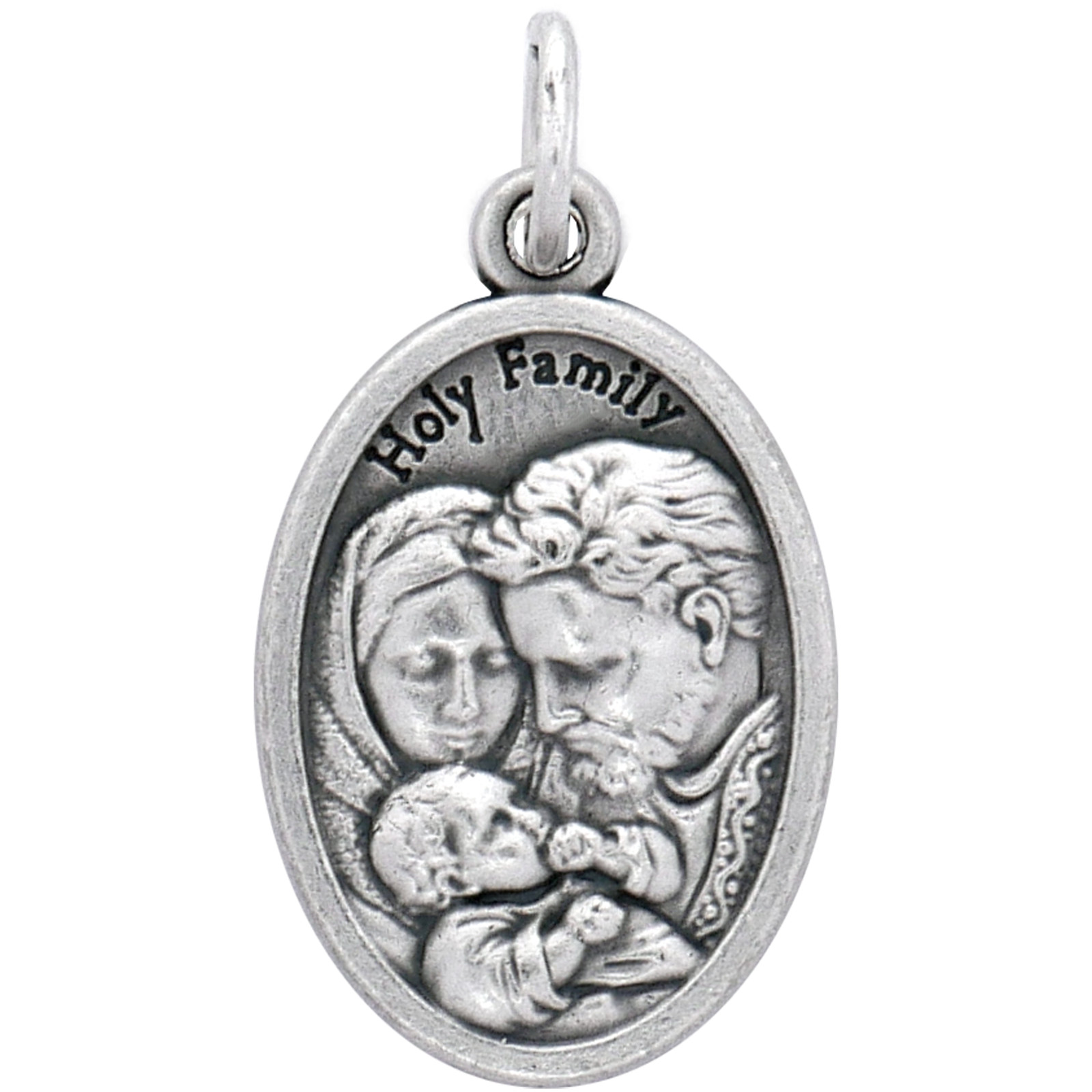 100 Holy Family Medals Bulk Silver Plated Made in Italy — Catholic Gifts