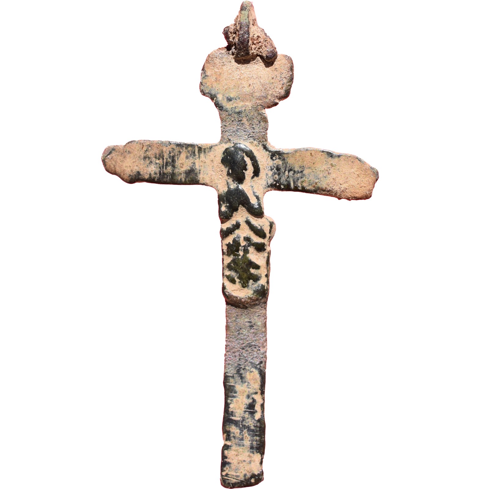 AWESOME PECTORAL 17TH CENTURY CRUCIFIX CROSS ANTIQUE BLESSED VIRGIN MEDALLION