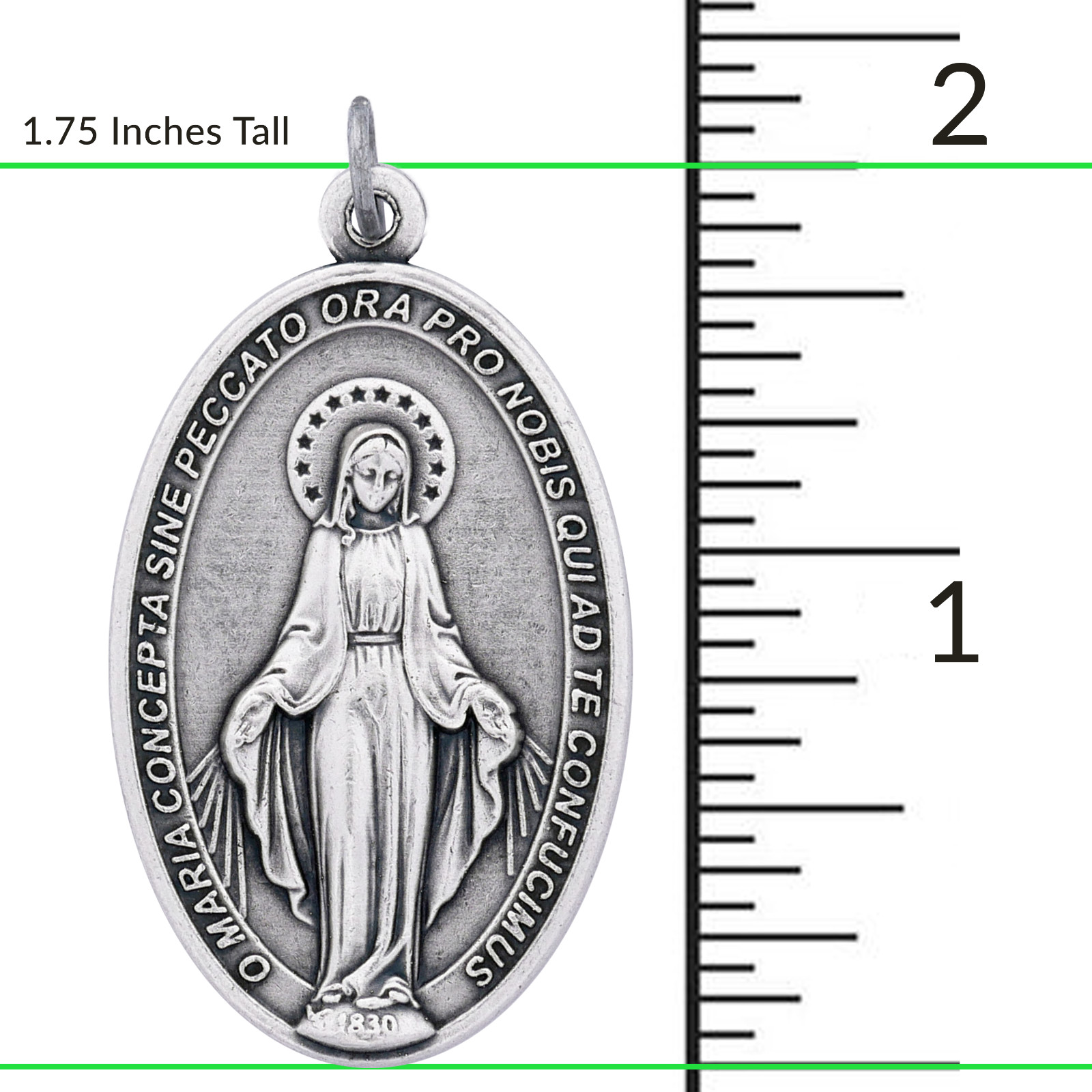 25 Pack LARGE Latin Miraculous Medal 1.75″ — Traditional Catholic Gift — Italy