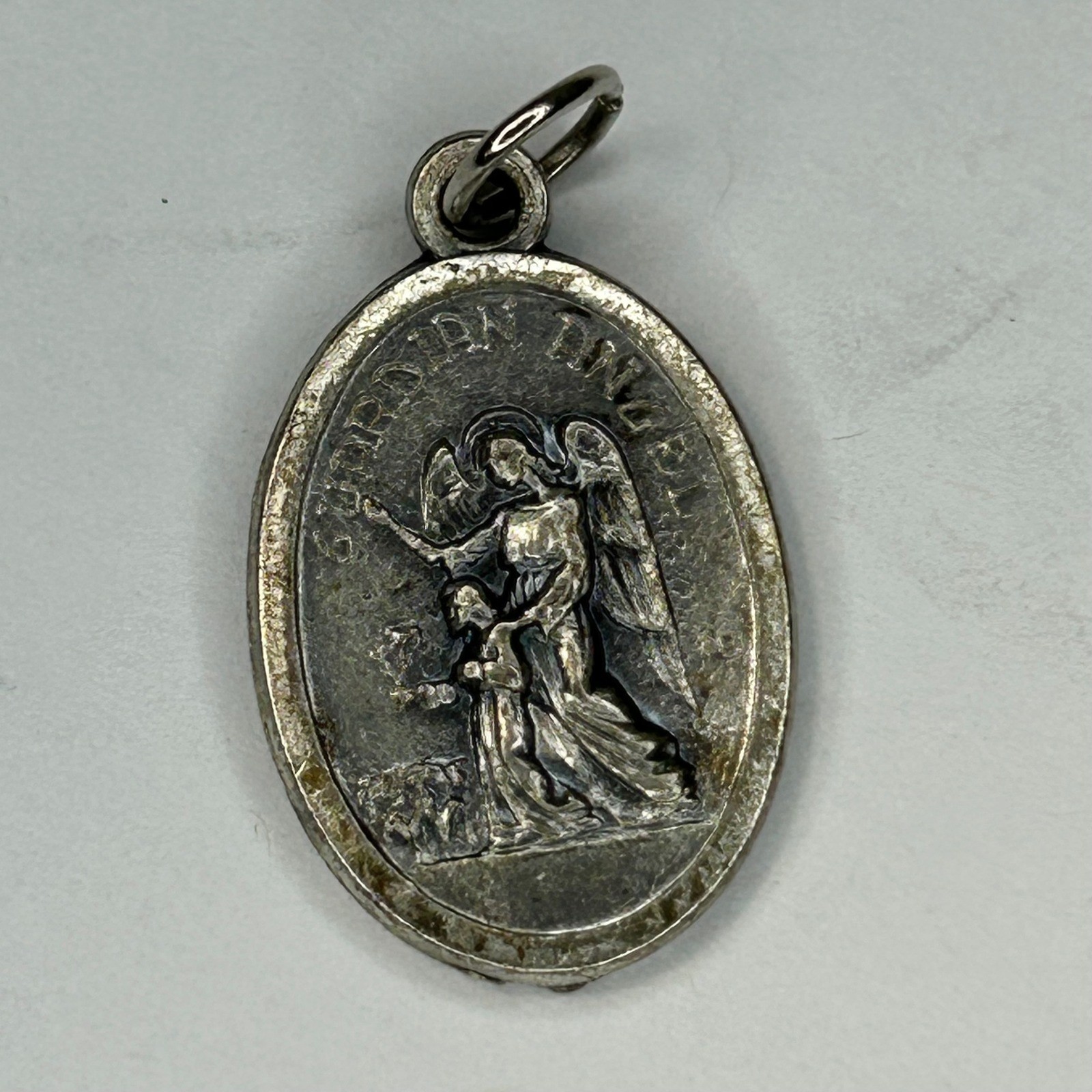 Lot of 6 Catholic Saint Medals Italy St Michael Joseph Ann Dymphna