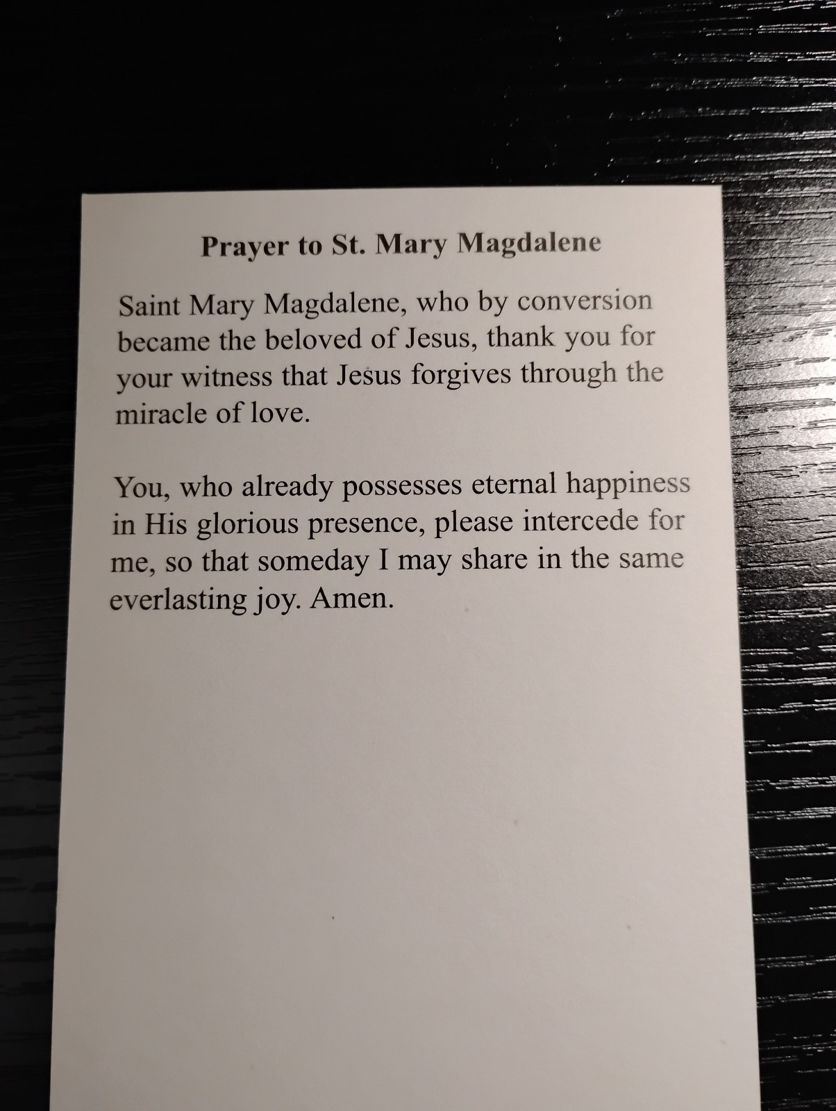 St Mary Magdalene Medal Necklace 925 sterling silver chain 20″ + prayer card