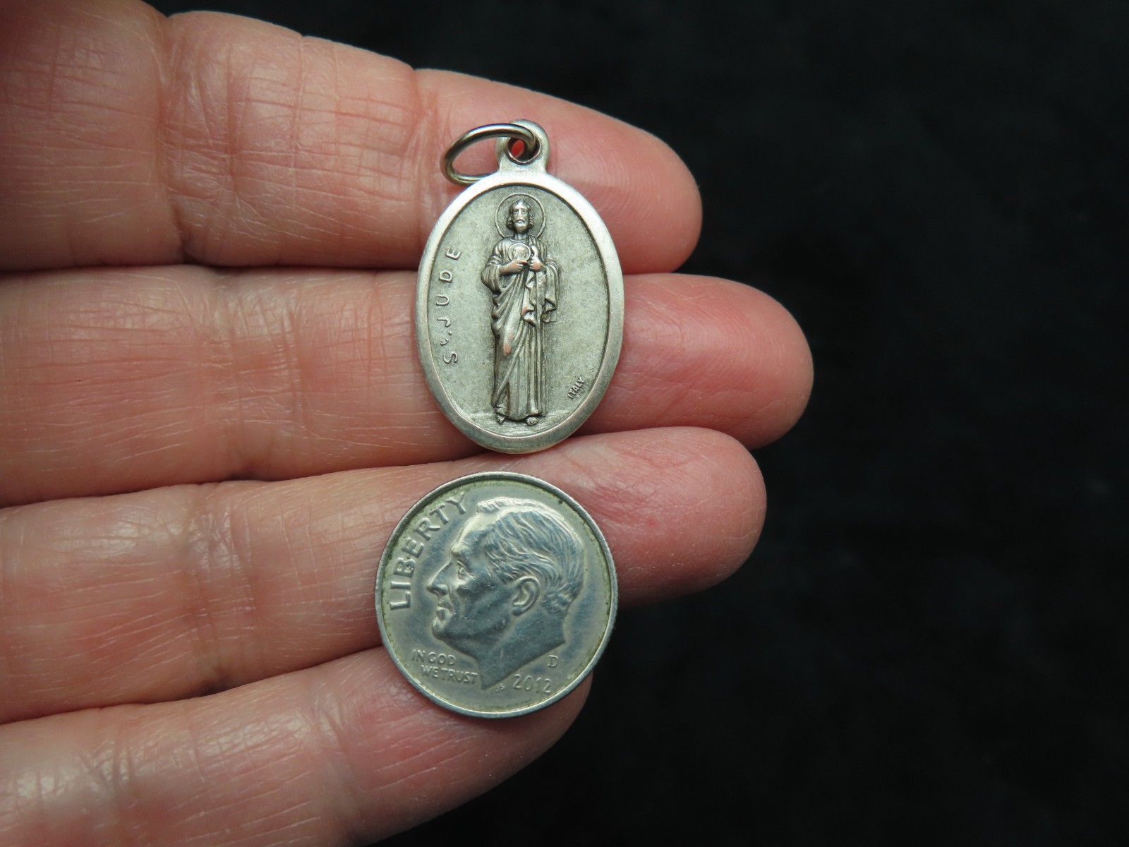 Vintage 1950’s-2000 St Jude “The Patron Saint of Desperate Causes” Medal ITALY