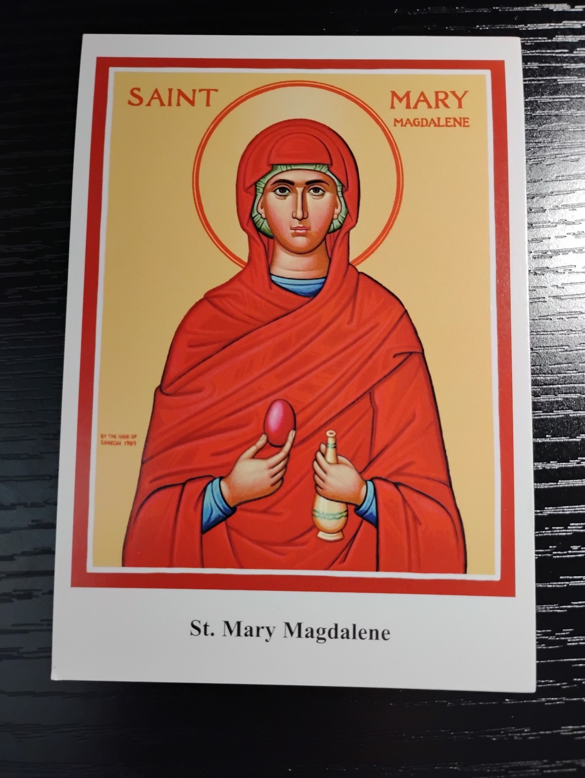 St Mary Magdalene Medal Necklace 925 sterling silver chain 20″ + prayer card