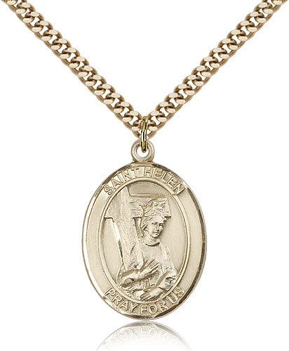 Saint Helen Medal For Men – Gold Filled Necklace On 24 Chain – 30 Day Money …
