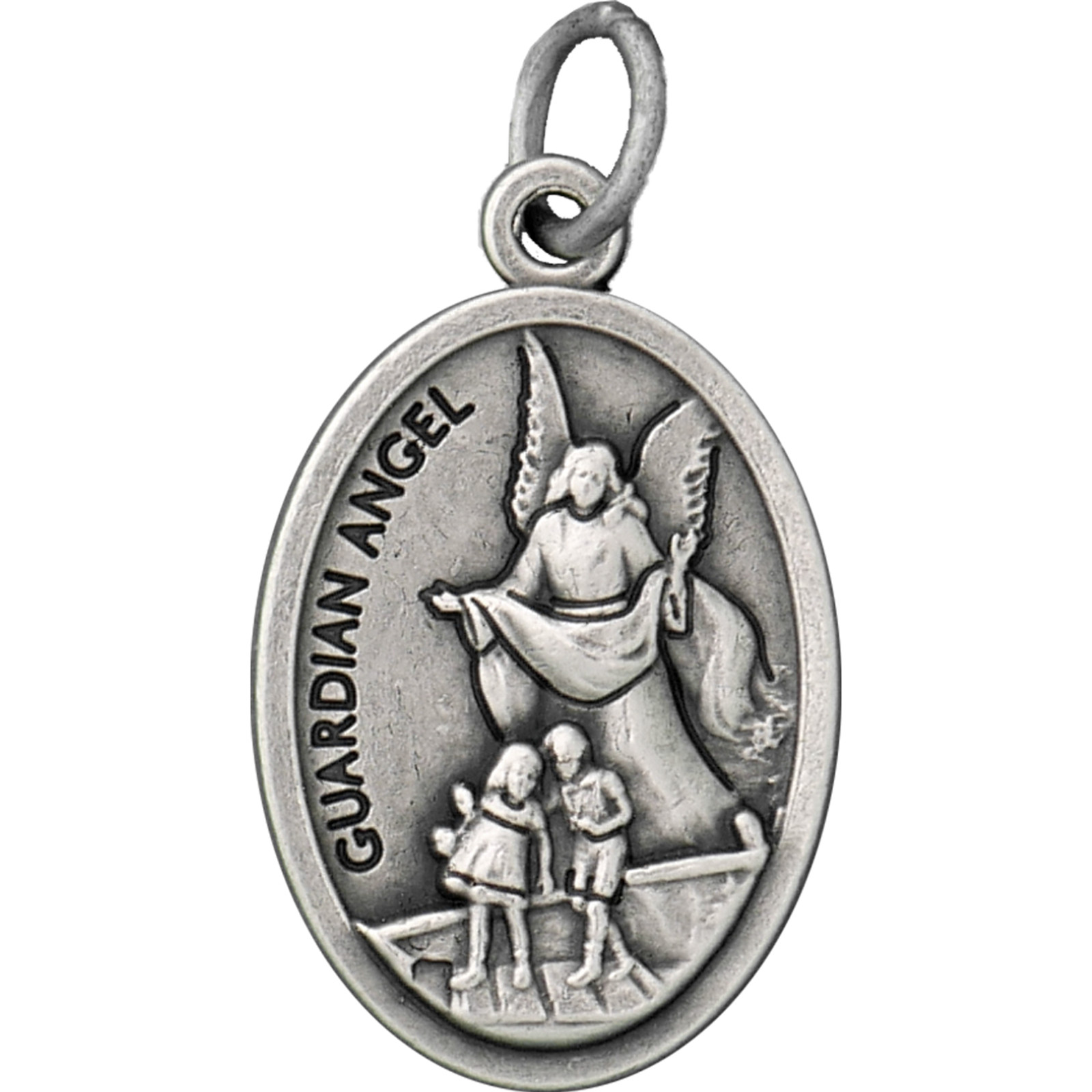 100 St. Michael and Guardian Angel Medal 1″ — Catholic Bulk Pack — Italy