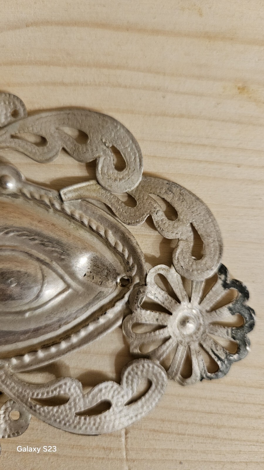 N.2 Ex Voto, Silver Foil, 1900 H 9.5, 11.5 Cm.