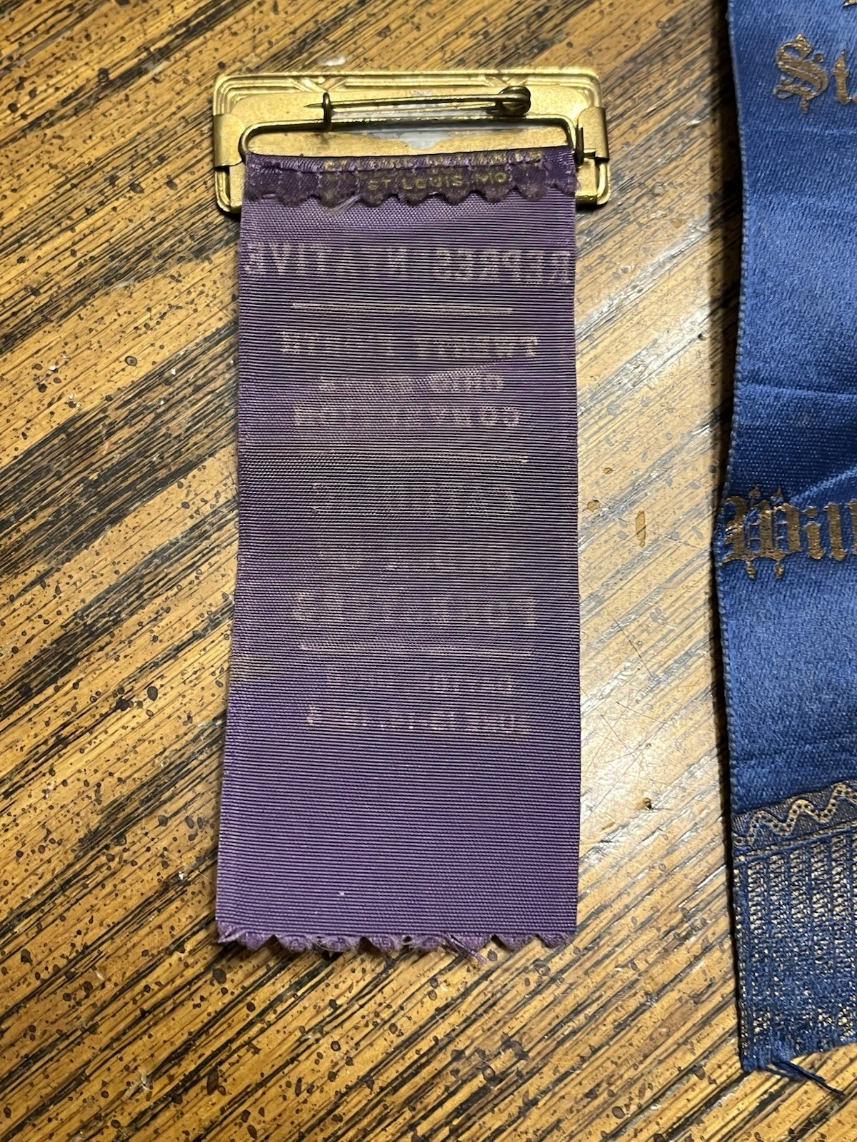 Vintage 1950s-60s Lot Of 2 Faternal Catholic Church Ribbons