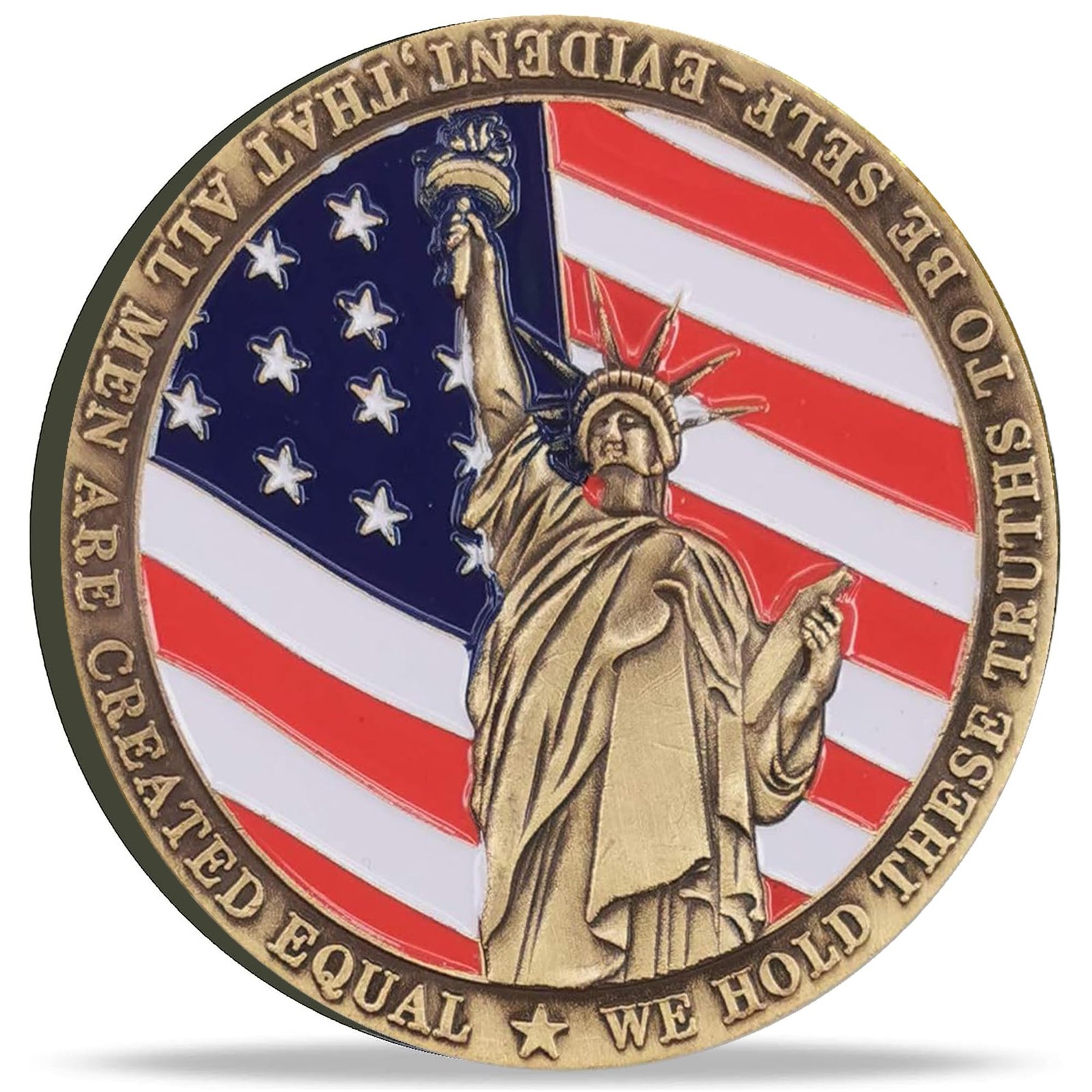 Strugglejewelry United States Liberty Bell 1776 Challenge Coin Iconic Bronze