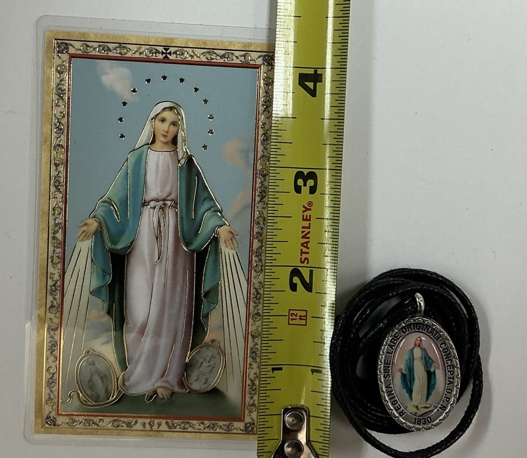 Miraculous Medal And Holy Card, Healing, Protection, Prayer, Exorcism In English