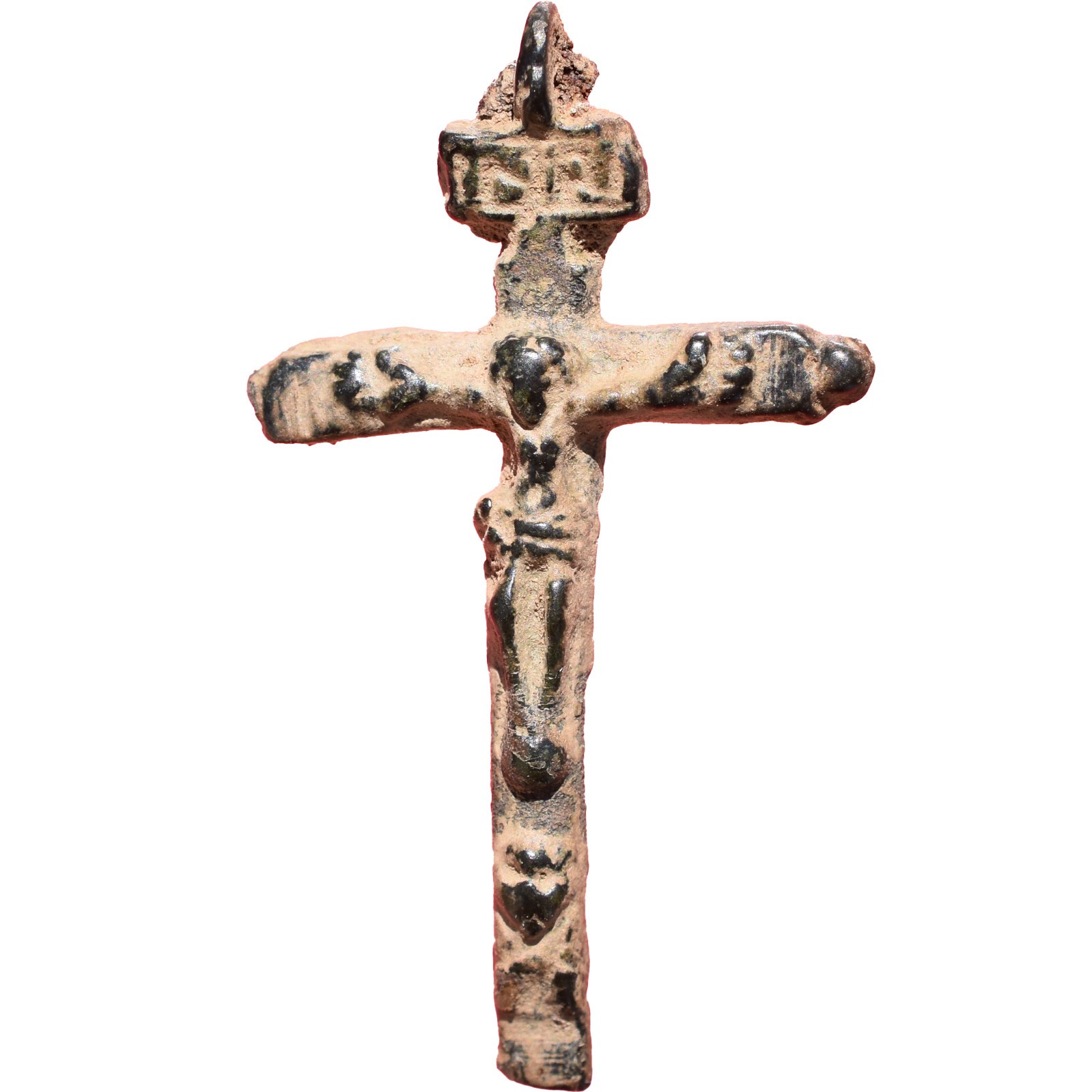 AWESOME PECTORAL 17TH CENTURY CRUCIFIX CROSS ANTIQUE BLESSED VIRGIN MEDALLION