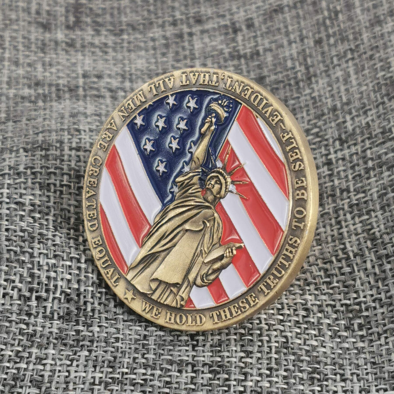 Strugglejewelry United States Liberty Bell 1776 Challenge Coin Iconic Bronze