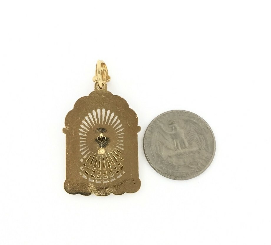 18k Gold Plated Jesus Christ Christian Cross Crucifix Medal Pendant