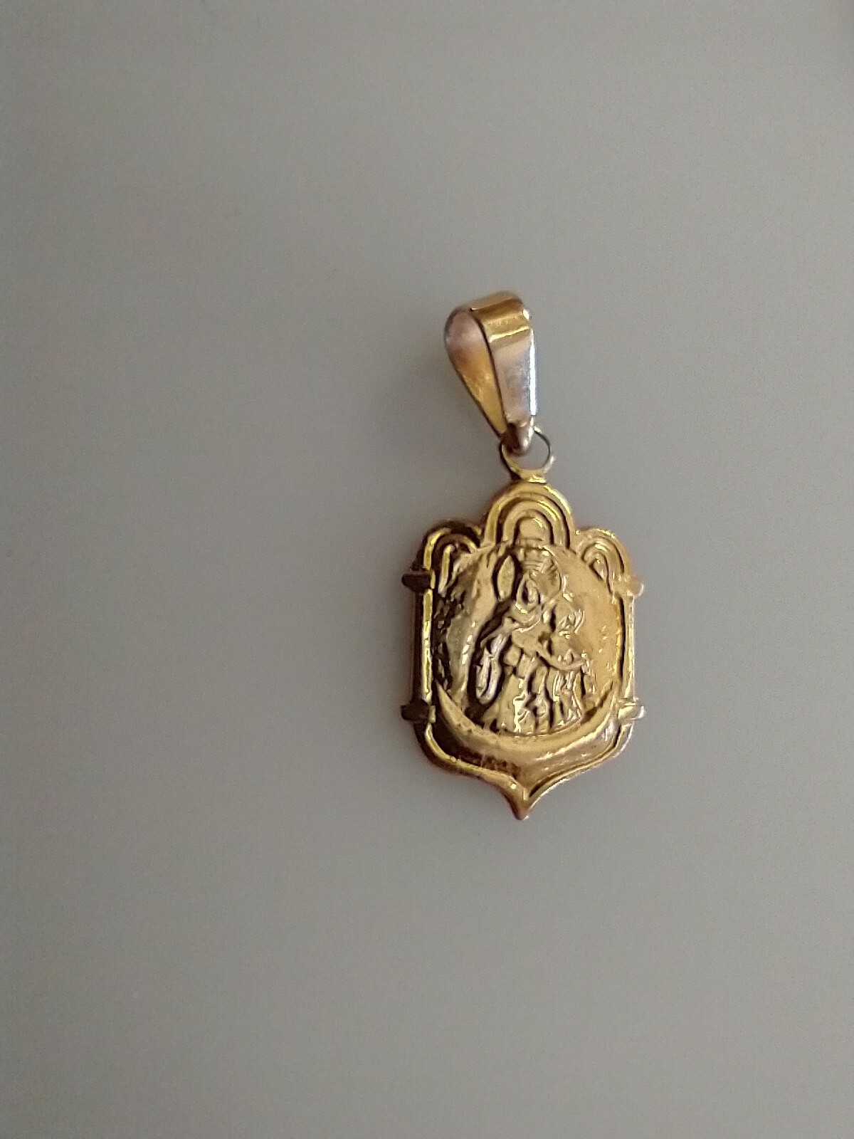 Catholic Tiny Small Vintage 14k Gold Religious Medal