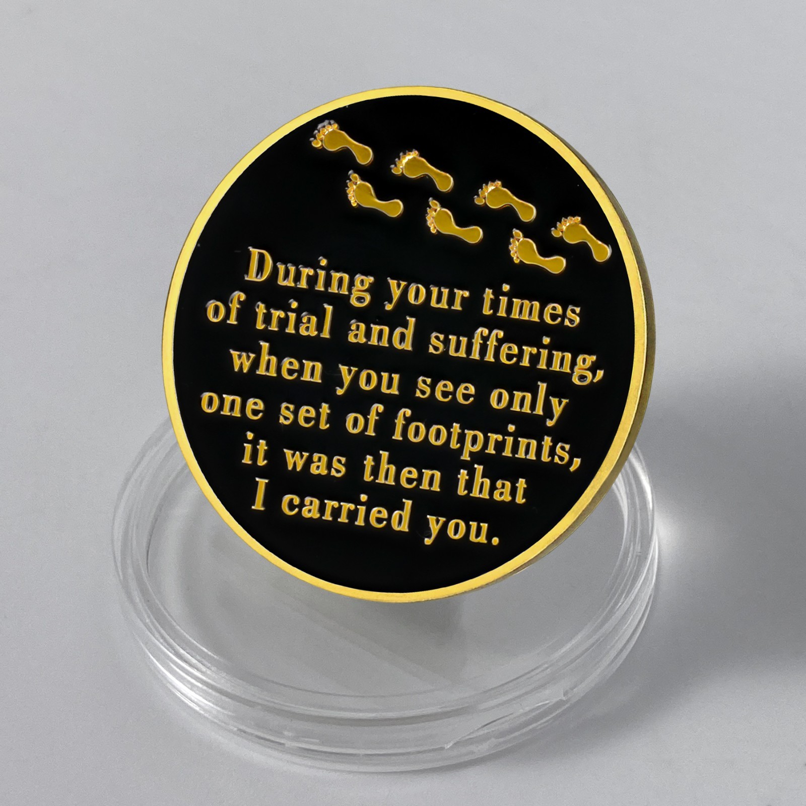 5pcs Christian Challenge Coin – I Will Give You Rest – Matthew 11:28 Verse Coin