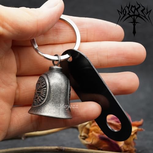 Saint ST. Christopher Protect Us Motorcycle Bells W/Hanger for Grey