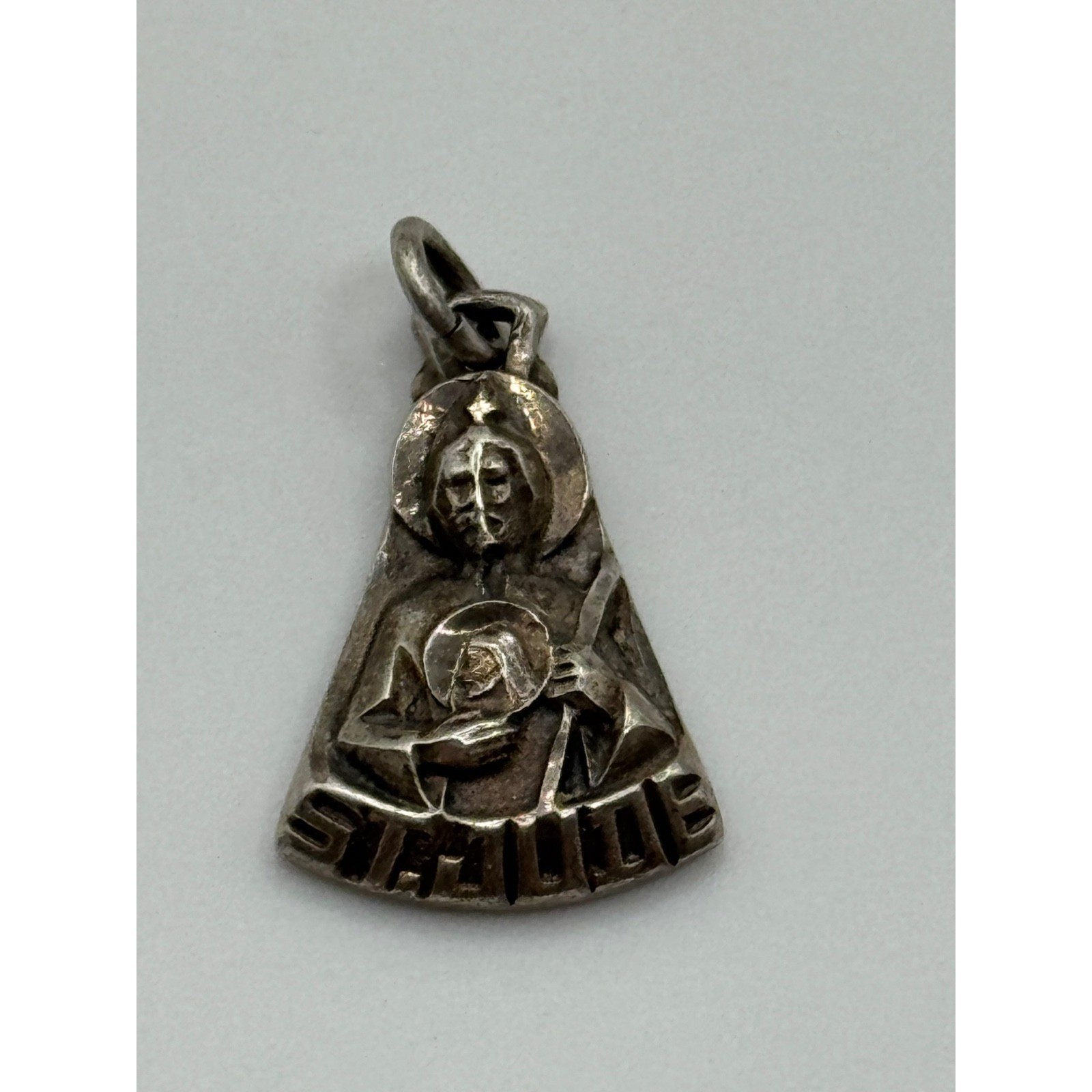 Vintage Creed Sterling Silver Catholic St Jude Medal Pendant