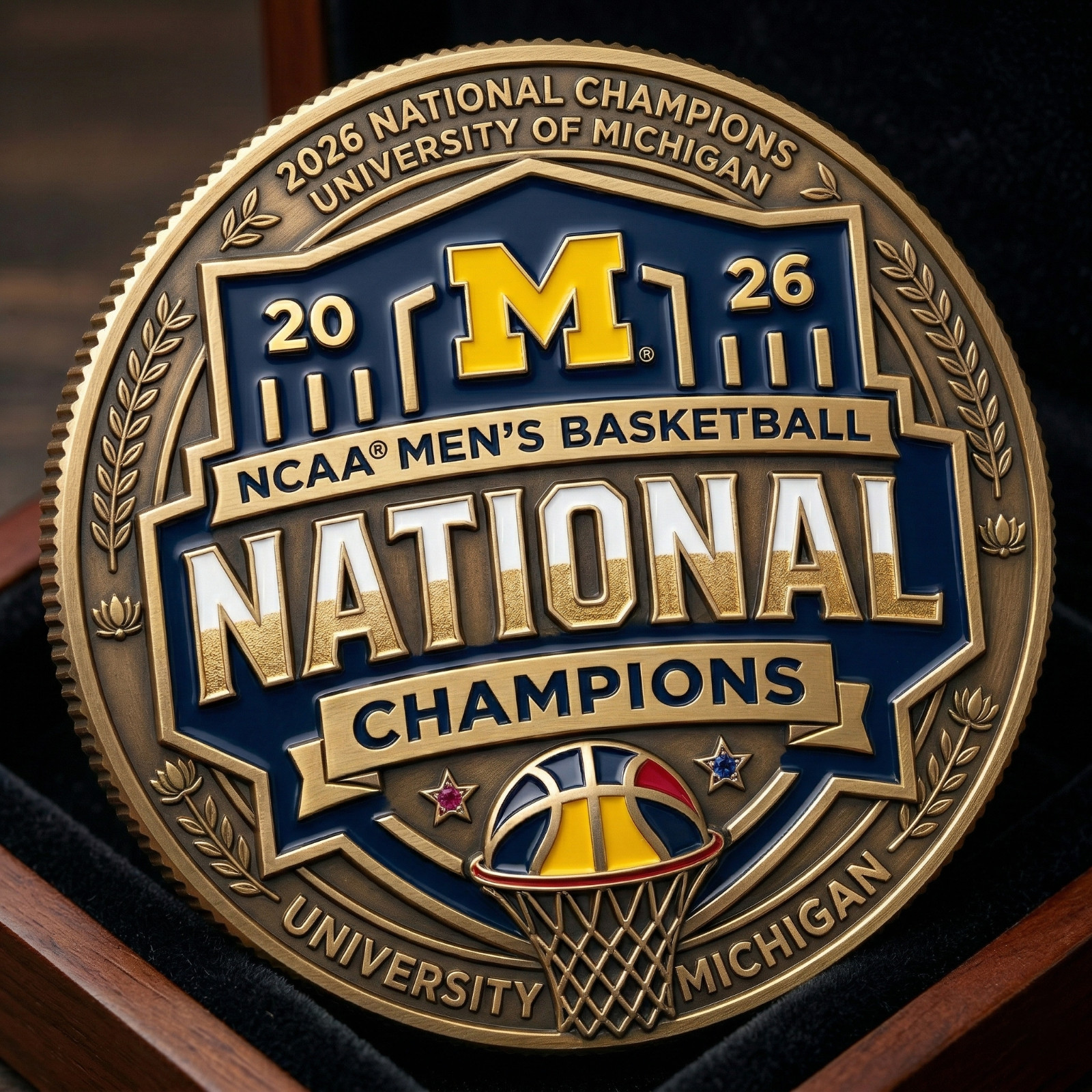 Michigan Wolverines 2026 NCAA National Champions Coin University of Michigan