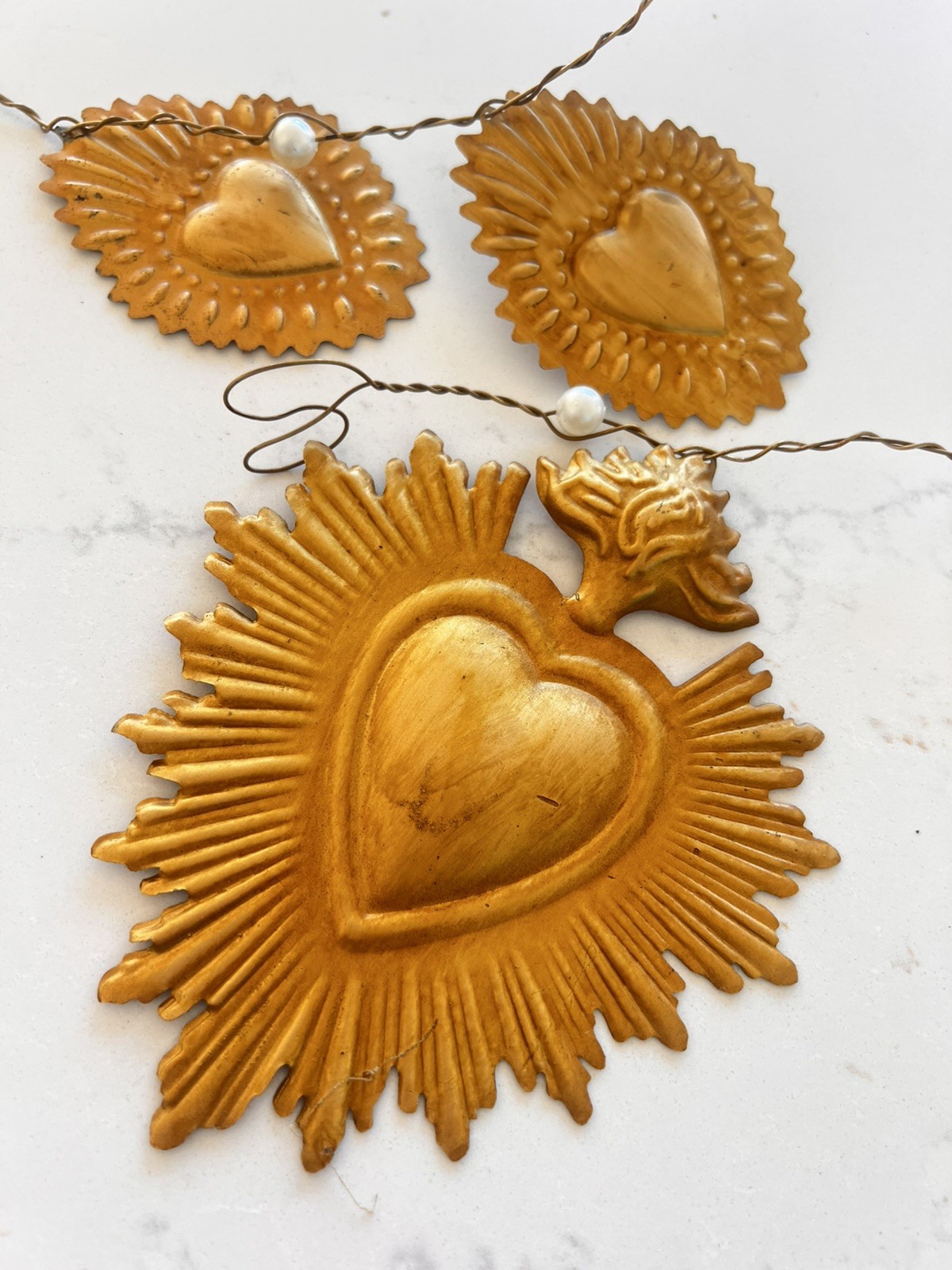 Sacred Heart Vintage Inspired Garland