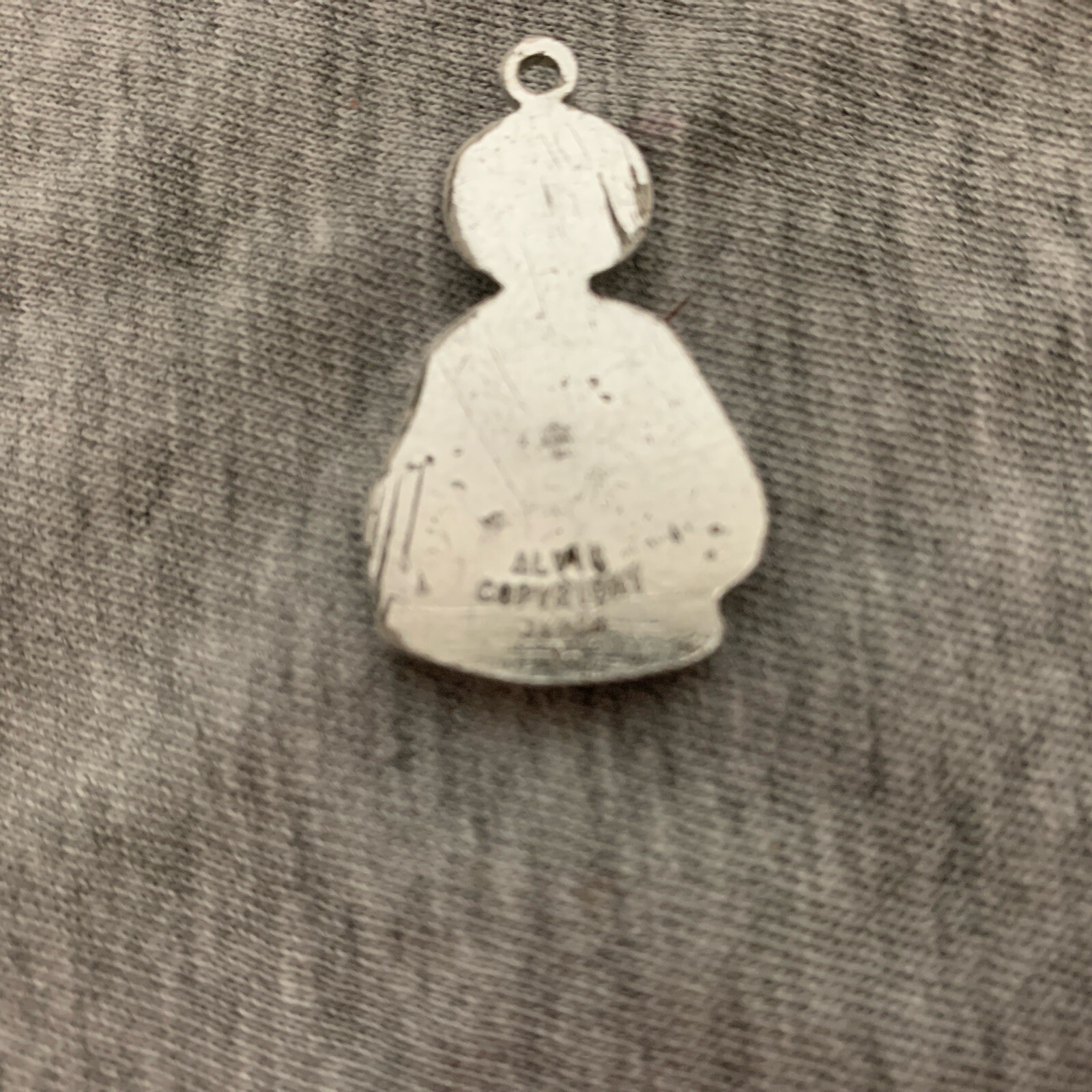 Vintage St. Jude Catholic Pendant Alvic Japan