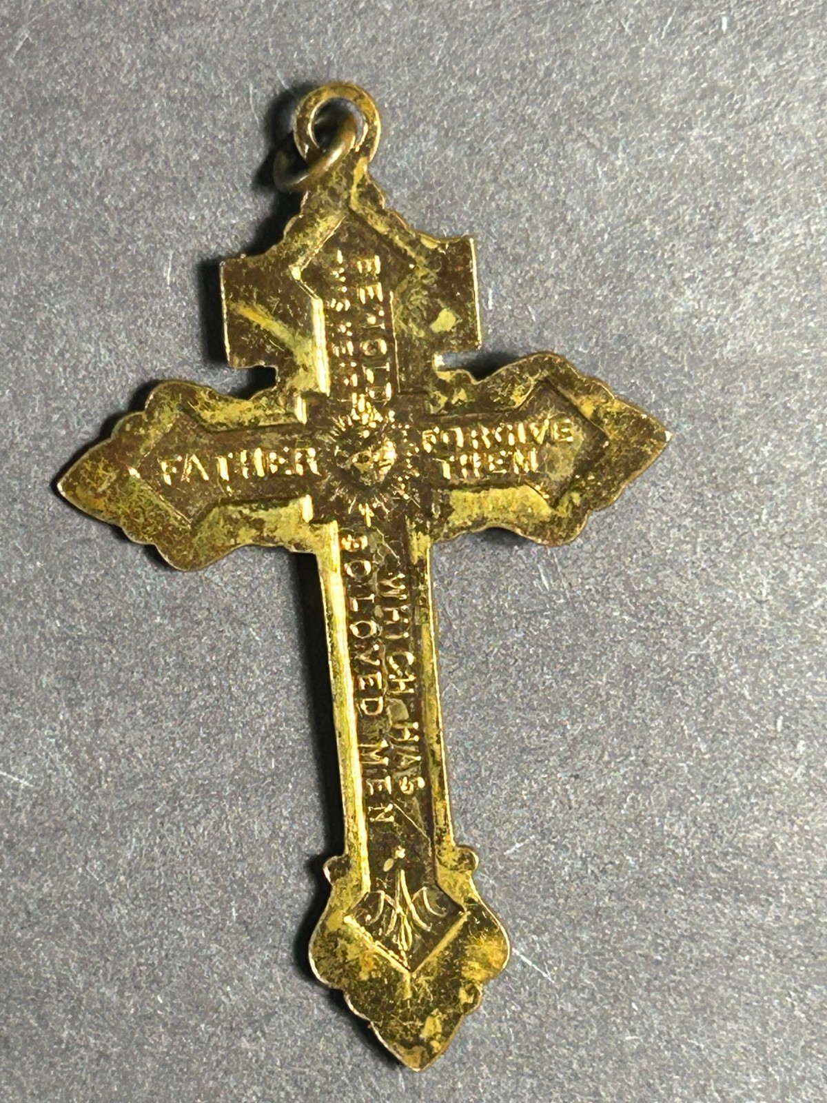 Vintage CatholicCrucifix & cross Pendant Lot St. Benedict IHS 4-Way Medal 8 Pc