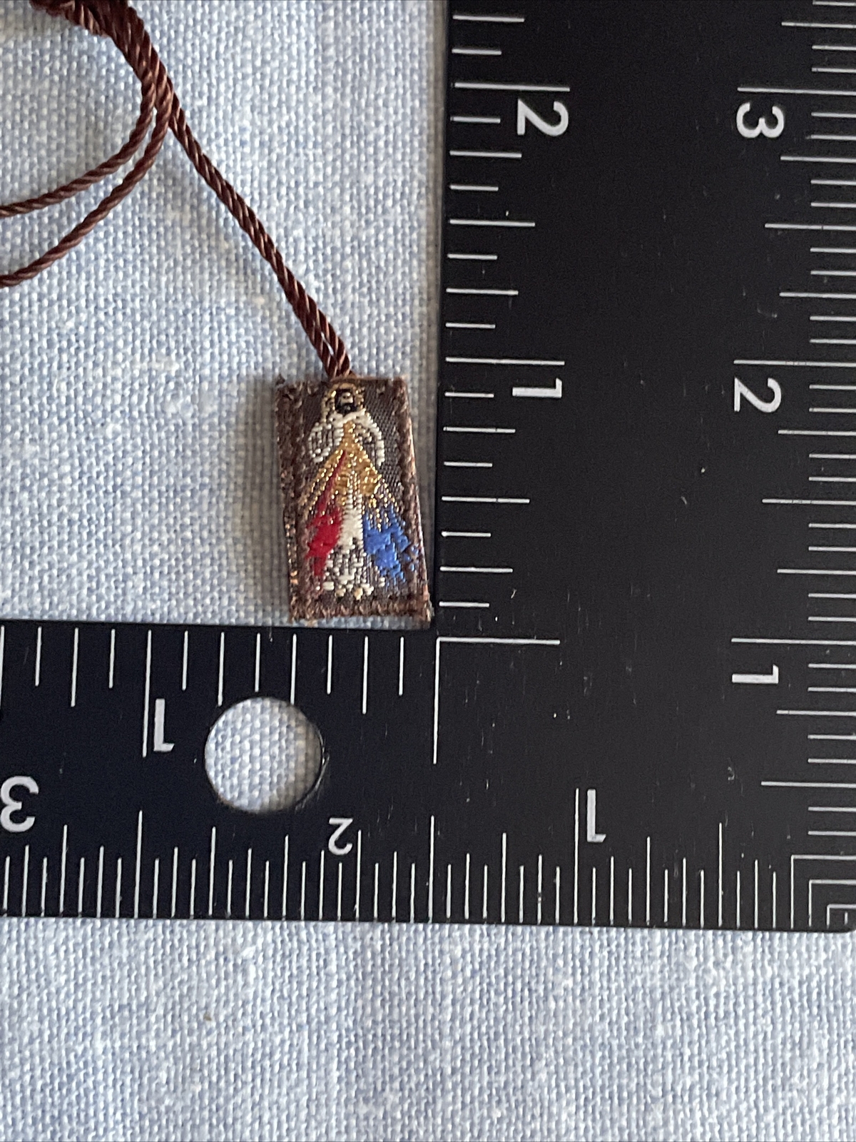 Virgin Mary Virgen De Guadalupe /Divine Mercy Brown Scapulars Necklace Escapular