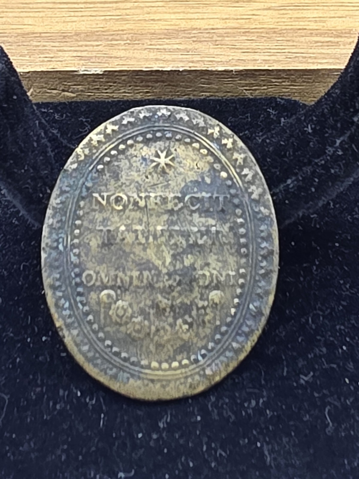 AWESOME DATED 1805 VIRGEN DE GUADALUPE MEXICO RELIGIOUS BRASS MEDAL “DUG”
