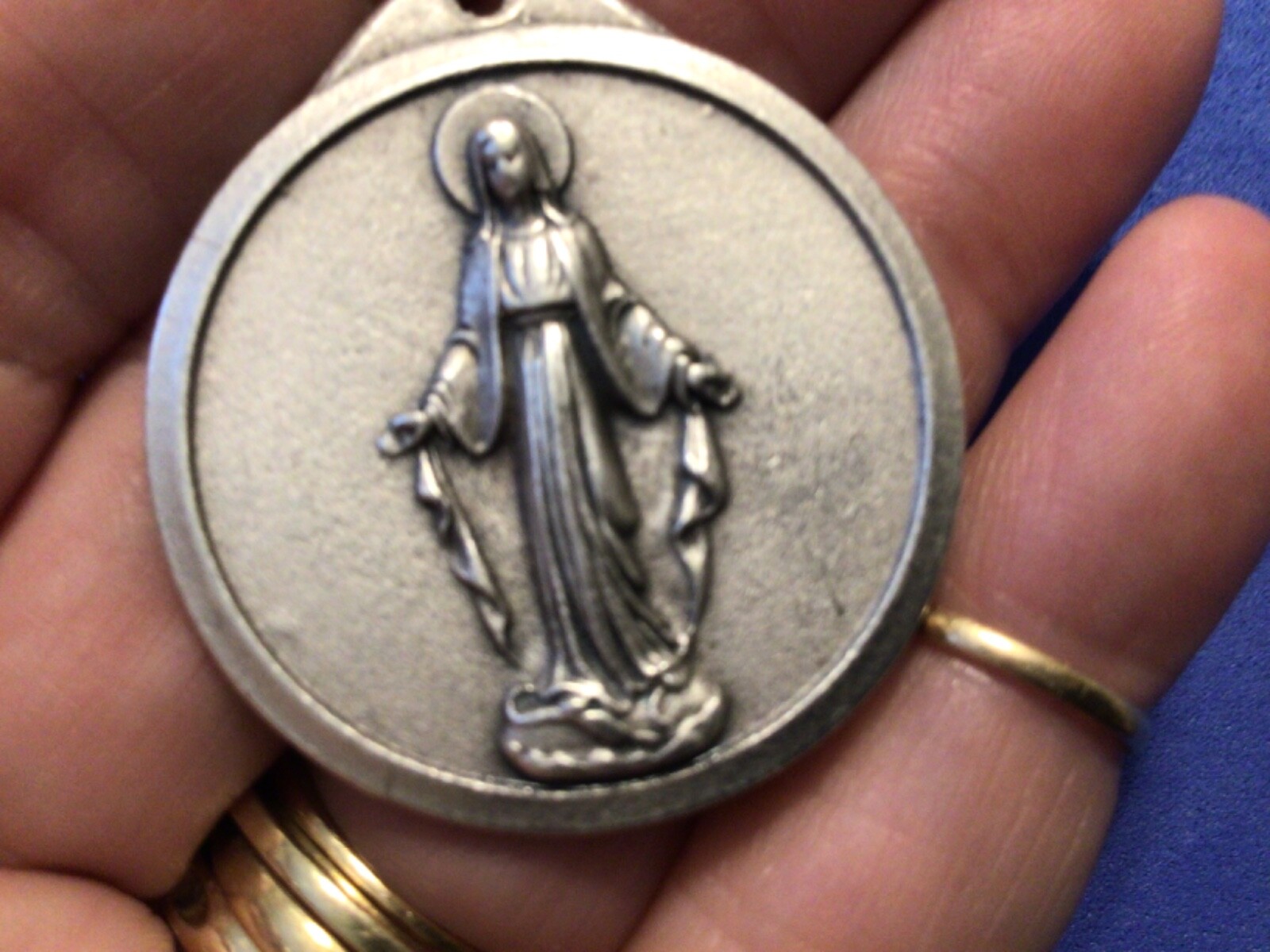 St Christopher/ Our Lady of the Highway KEYCHAIN Protection Medal Saint Medal