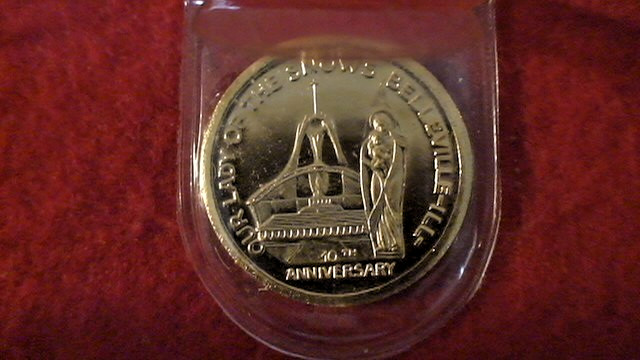 Our Lady Of The Snows Rome Italy Belleville Ill 10th Anniversary Coin