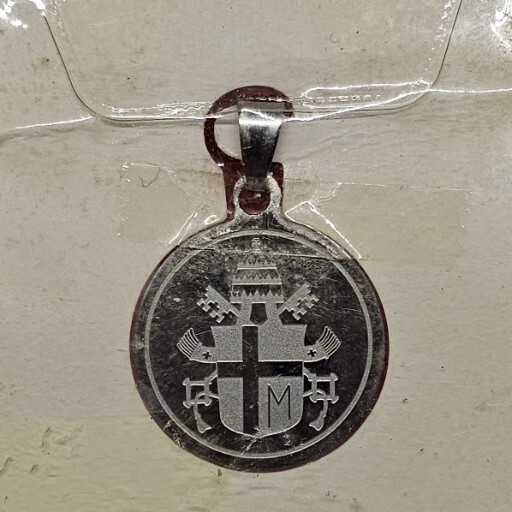 John Paul II Beatus Silver Tone Prayer Pendant NEW