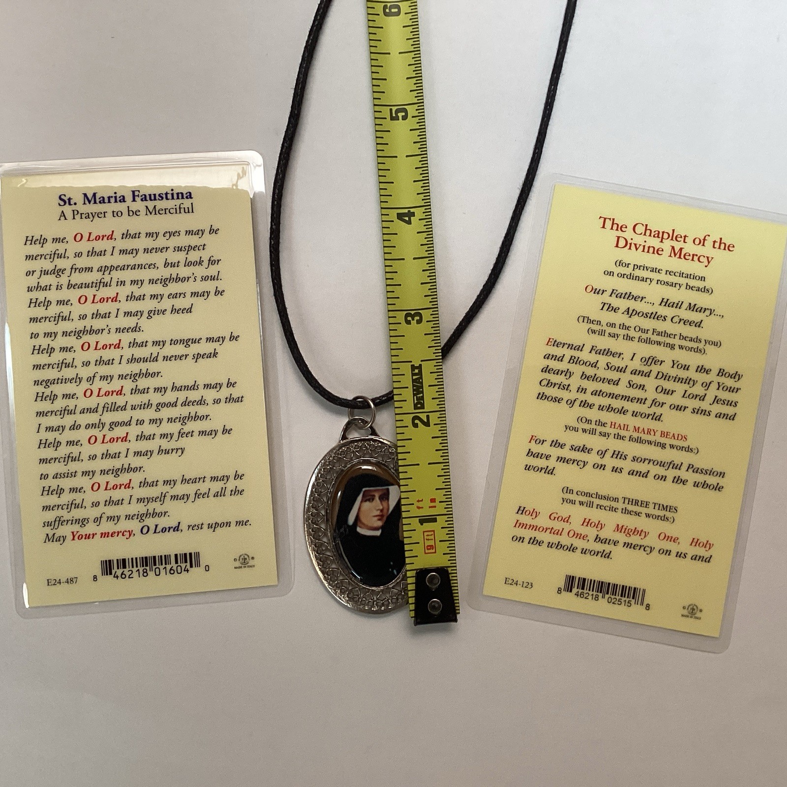 Medal Divine Mercy, Sor Faustina, Medalla Divina Misericordia Prayer Protection