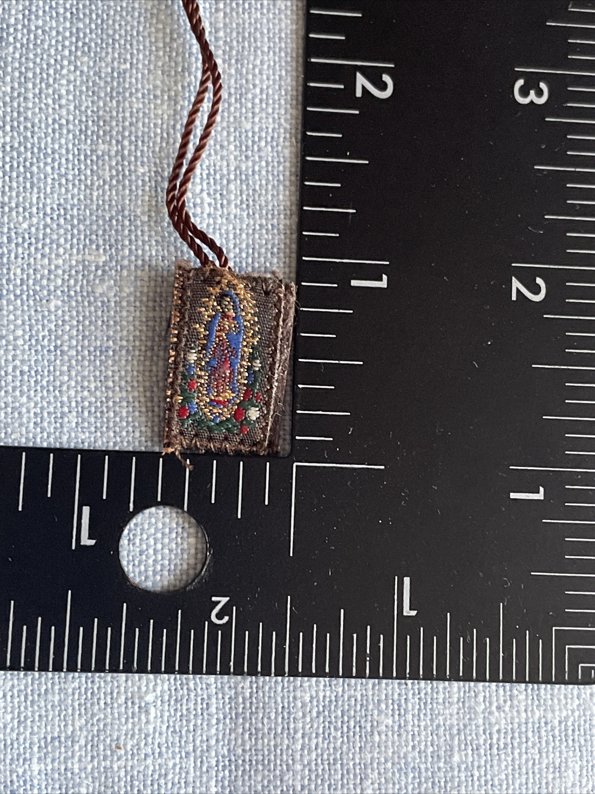 Virgin Mary Virgen De Guadalupe /Divine Mercy Brown Scapulars Necklace Escapular