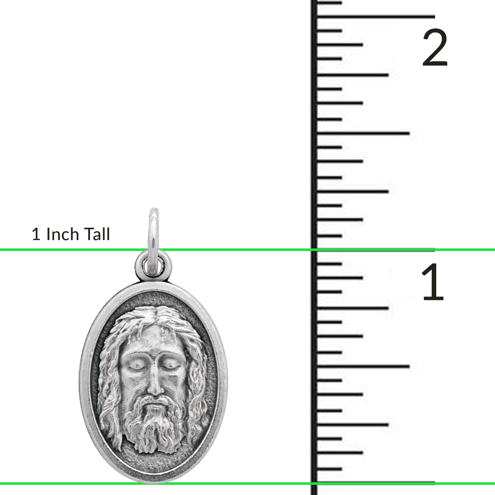 100 Holy Face Medals — Oval Silver-Plated Bulk Medals Made in Italy — Catholic