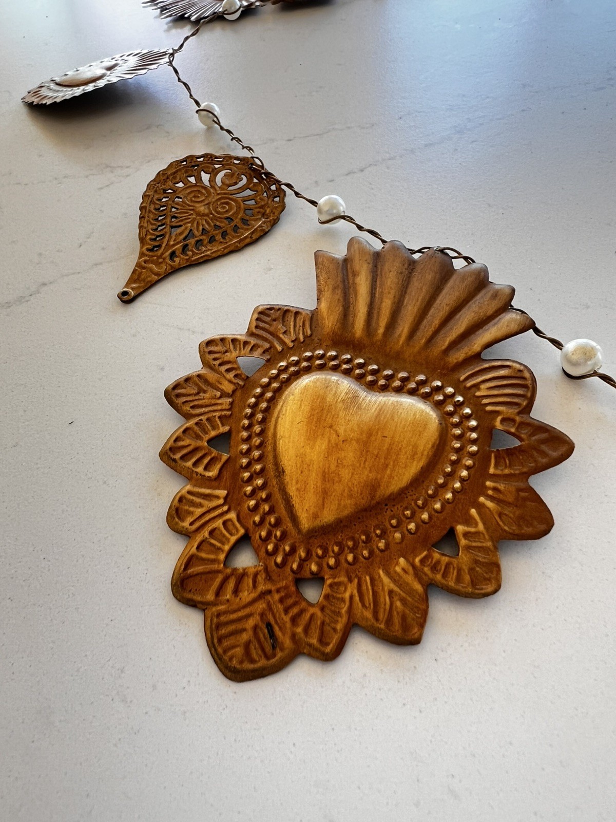 Sacred Heart Vintage Inspired Garland