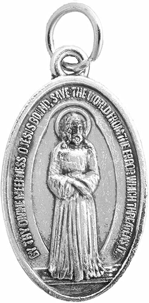 Our Lady of Tears Medal 1″ on 28″ Ball Chain