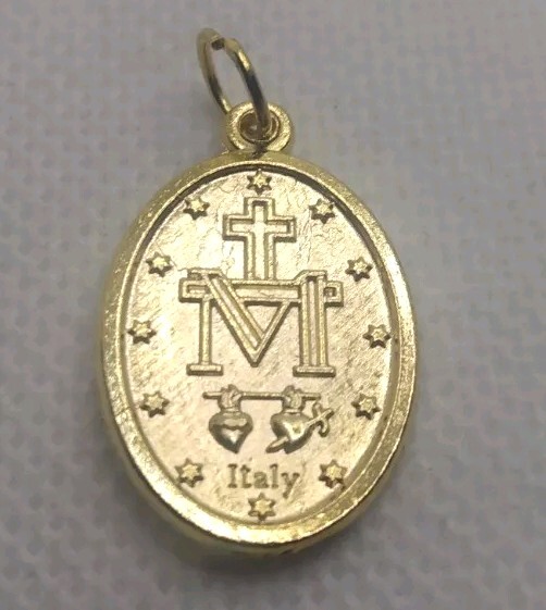 7 Vtg &1 Rear Catholic Saints, Mary, Bernadette, Joseph, Dymphna Medal Pendants