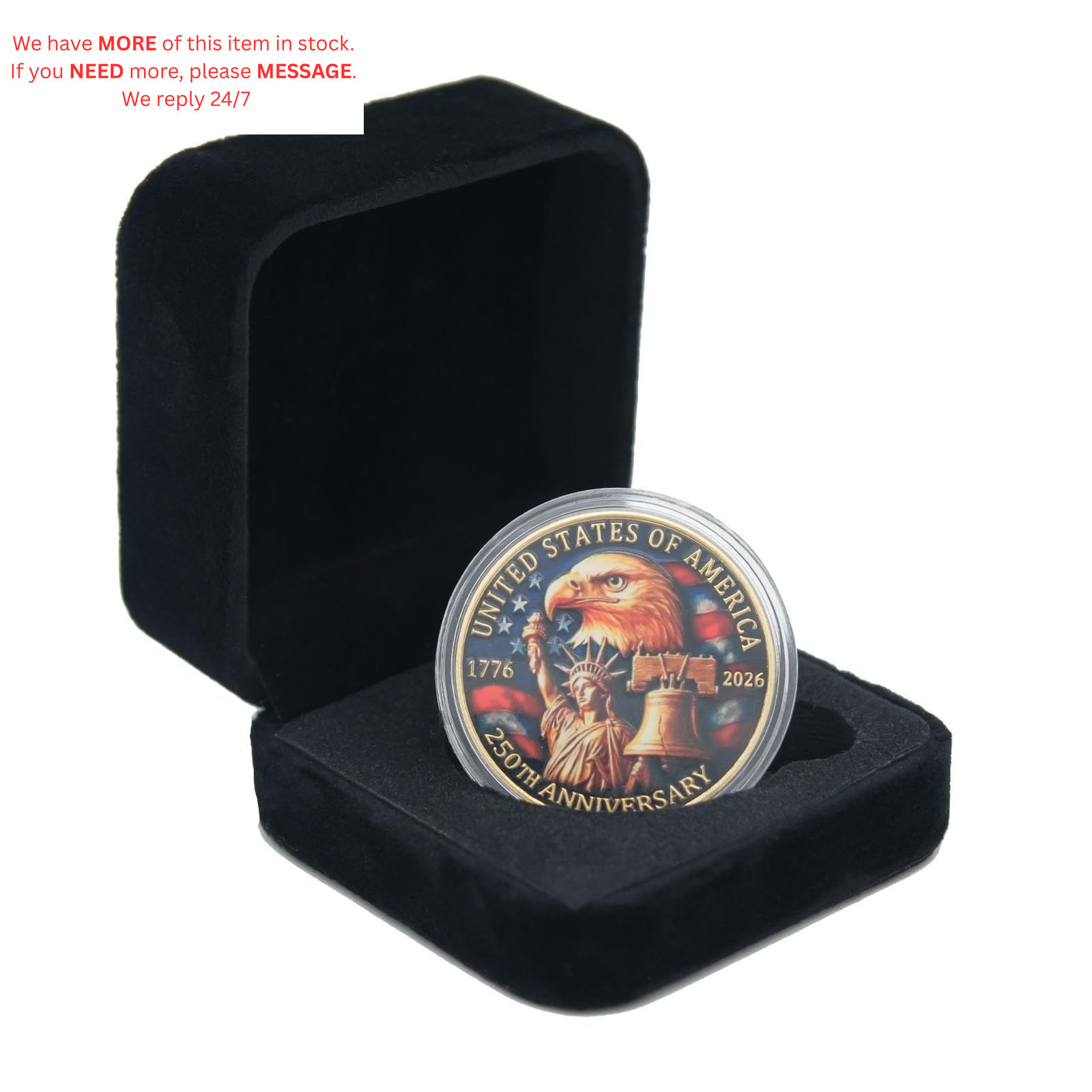 250th Anniversary Coin 250th Year American USA Father’s Day Gift for Dad