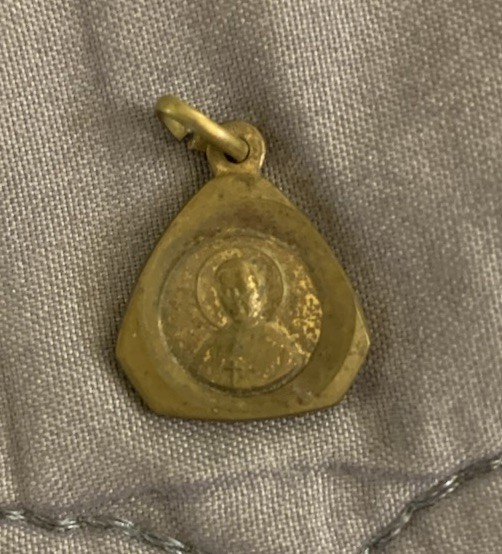 Blessed Bishop John Neumann Gold Toned Mini 0.5” Medal Vintage Italy