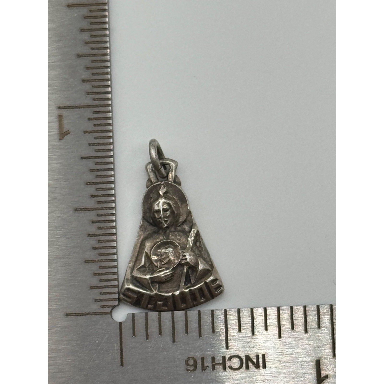Vintage Creed Sterling Silver Catholic St Jude Medal Pendant