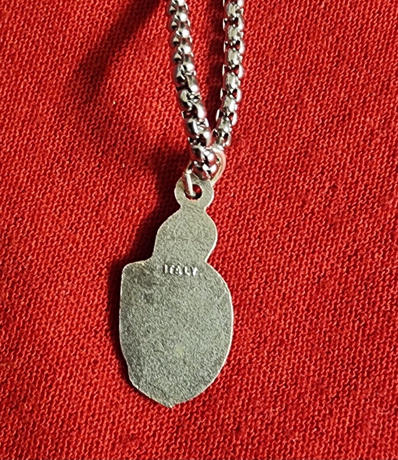 CHRISTIAN CATHOLIC MEDAL FOR THE HOLY FAMILY WITH CHAIN 20 ” ITALY