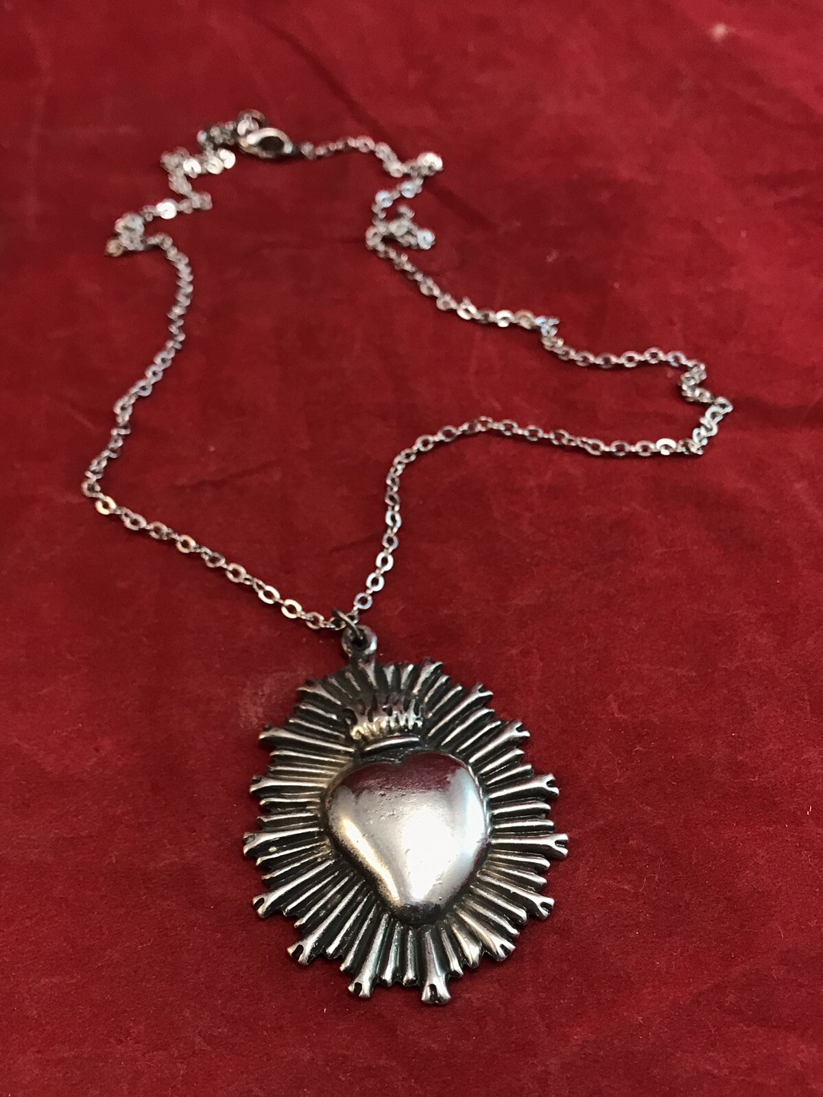 4,2×4,5cm sacro cuore collana pendolo Vintage ex voto barocco ReturnToBaroque