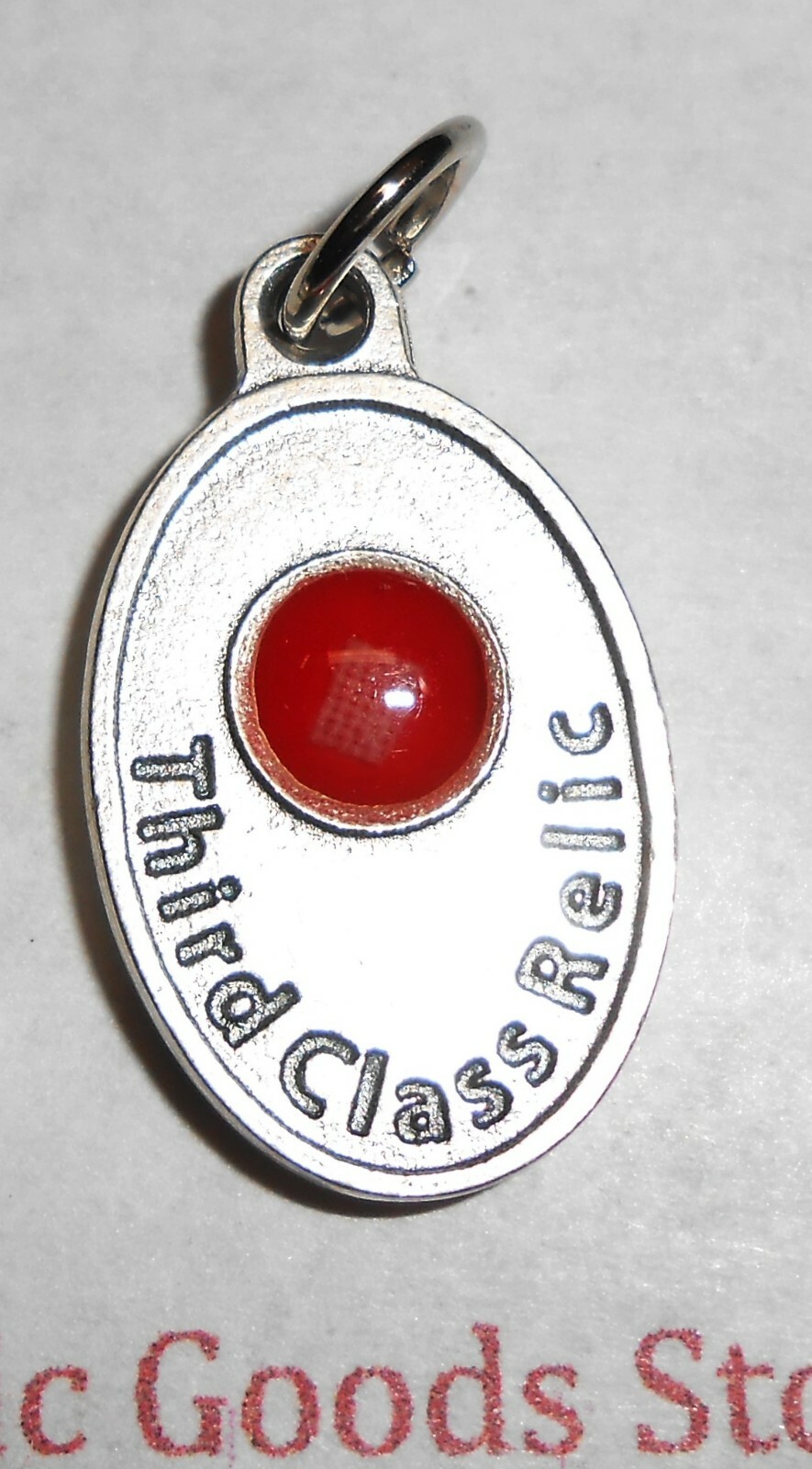 St. Saint Dymphna + Third Class Relic – OX 1 inch Medal