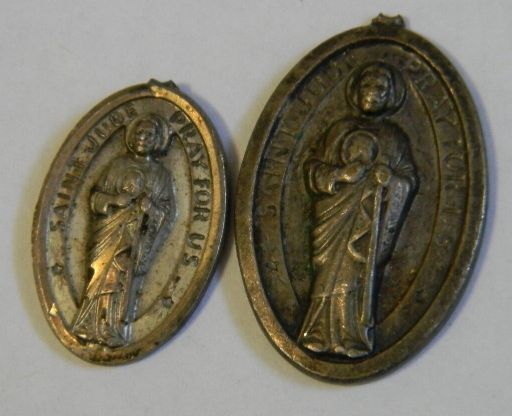 Lot 2 BROKEN BAILS St Saint Jude S.H. of Jesus O.L. Fatima 1 is STERLING medal