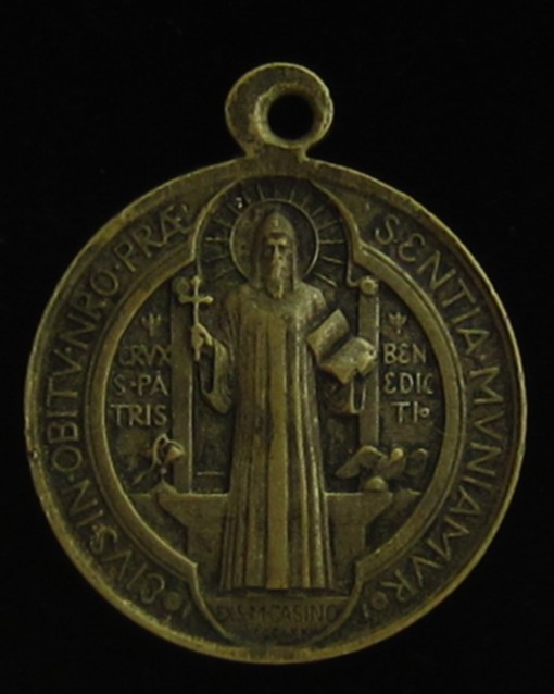 Vintage Saint Benedict Medal Religious Holy Catholic Patron Saint of Europe