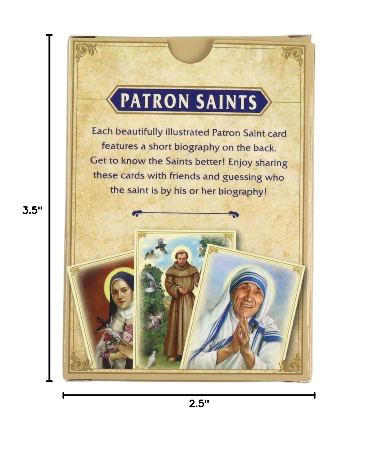 Needzo Patron Saint Devotional Card Set, Learn The Saints Flashcard Deck, Gre…