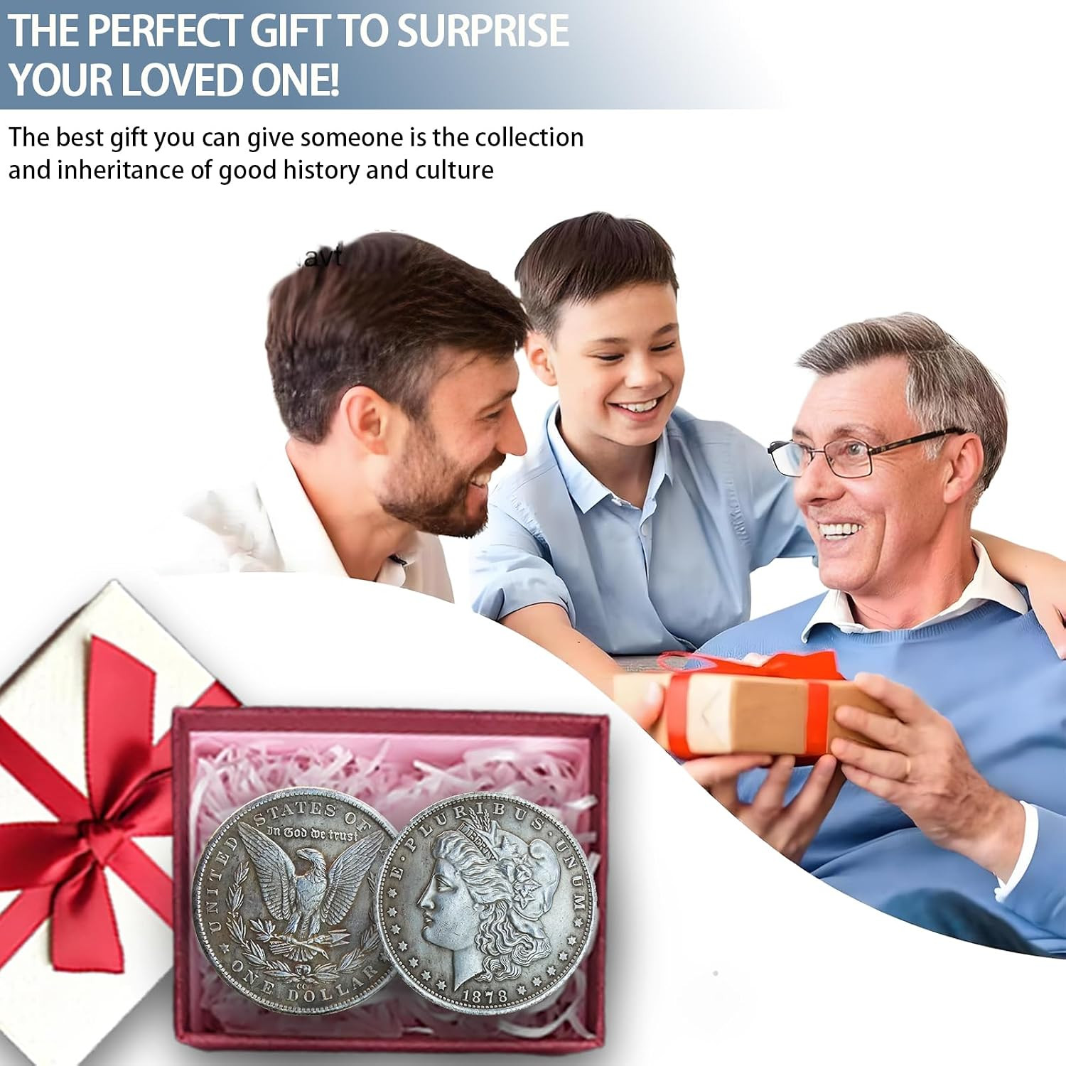 1878 Liberty of the Americas Peace Coin Replica Set Exquisite Relief Design